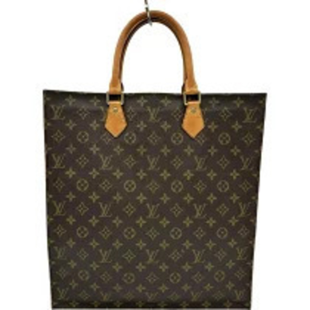 Louis Vuitton Sac Plat Brown Monogram Canvas Tote Bag